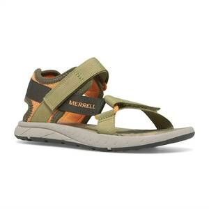 NEW MERRELL kid's kahuna web sandal in olive/orange